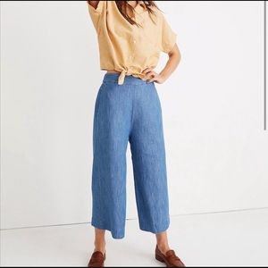 Madewell pants cropped high waisted